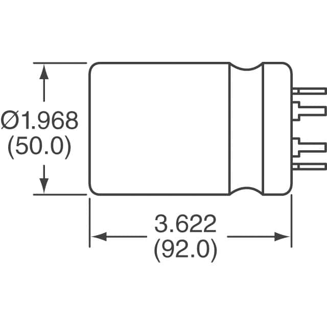 383LX223M080B092VS Cornell Dubilier Electronics (CDE)  Condensadores electrolíticos de aluminio